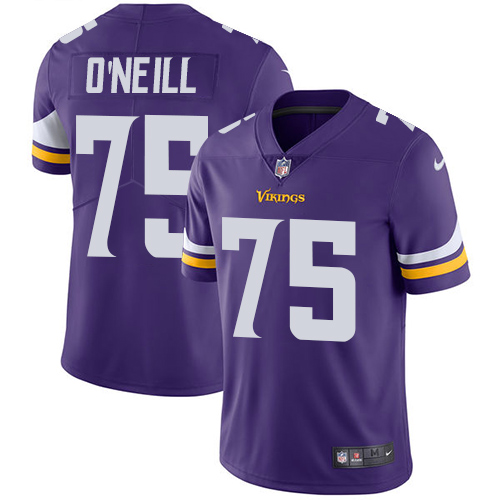 Minnesota Vikings 75 Limited Brian O Neill Purple Nike NFL Home Men Jersey Vapor Untouchable
